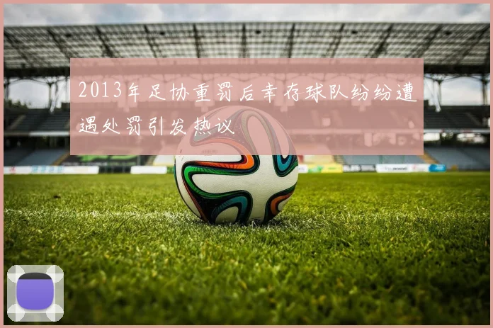 2013年足协重罚后幸存球队纷纷遭遇处罚引发热议